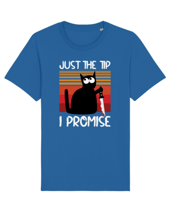 Just The Tip I Promise Halloween Cat Royal Blue