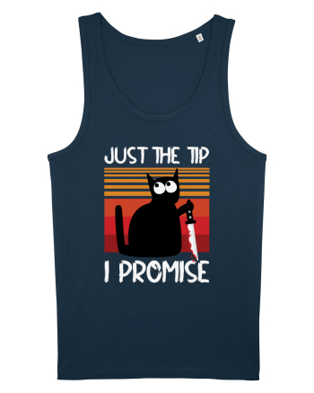 Just The Tip I Promise Halloween Cat Navy
