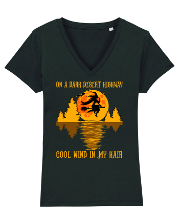 On A Dark Desert Highway Cool Wind In My Hair Black