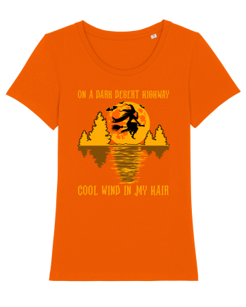 On A Dark Desert Highway Cool Wind In My Hair Bright Orange