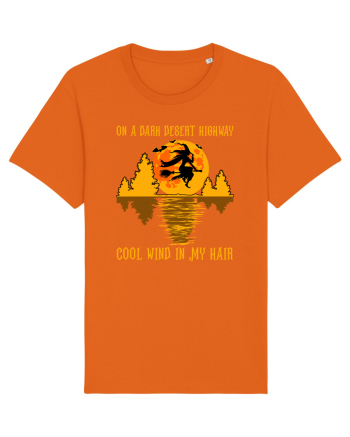 On A Dark Desert Highway Cool Wind In My Hair Bright Orange