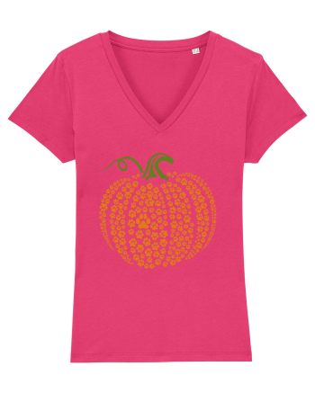 Paw Print Pumpkin Halloween Raspberry