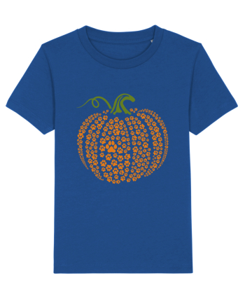 Paw Print Pumpkin Halloween Majorelle Blue