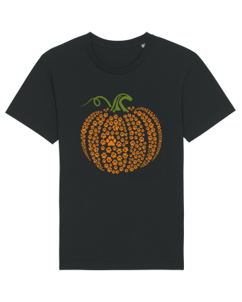 Paw Print Pumpkin Halloween Black