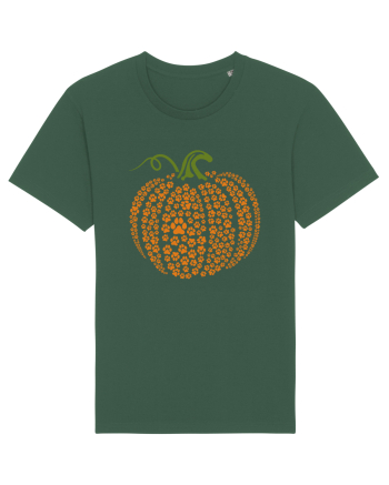 Paw Print Pumpkin Halloween Bottle Green
