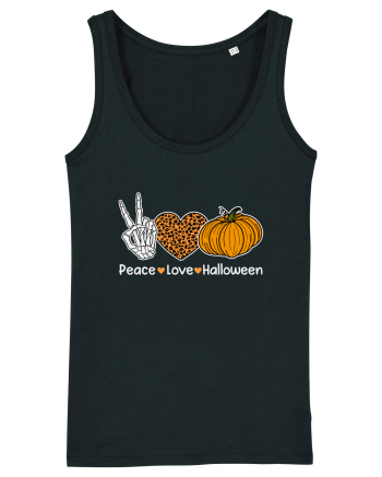 Peace Love Halloween Black