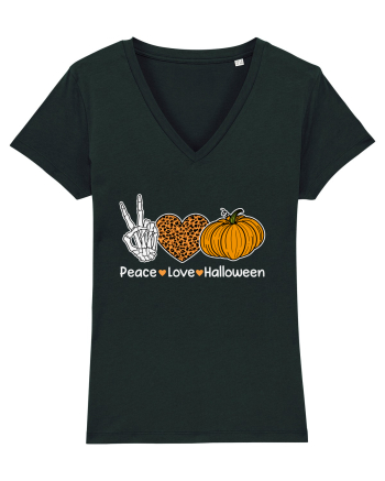 Peace Love Halloween Black