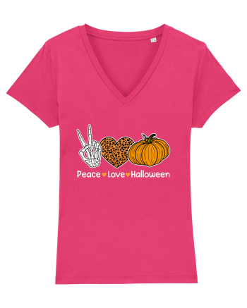 Peace Love Halloween Raspberry