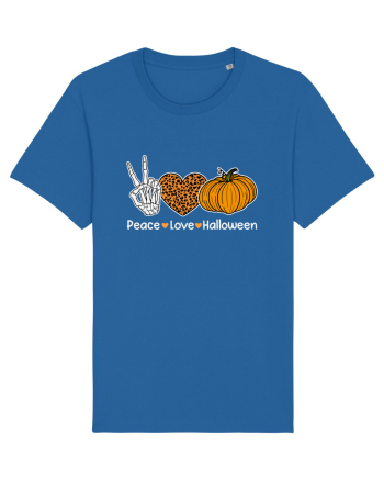 Peace Love Halloween Royal Blue