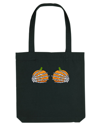 Pumpkin Boobs Halloween Costume Black