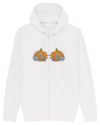 Pumpkin Boobs Halloween Costume White