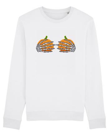 Pumpkin Boobs Halloween Costume White