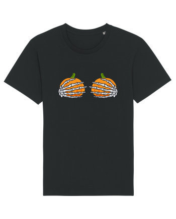 Pumpkin Boobs Halloween Costume Black