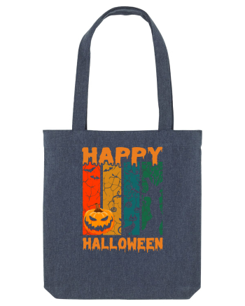 Pumpkin Happy Halloween Midnight Blue