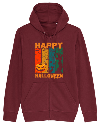 Pumpkin Happy Halloween Burgundy