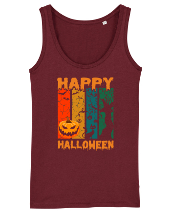 Pumpkin Happy Halloween Burgundy