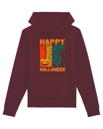 Pumpkin Happy Halloween Burgundy