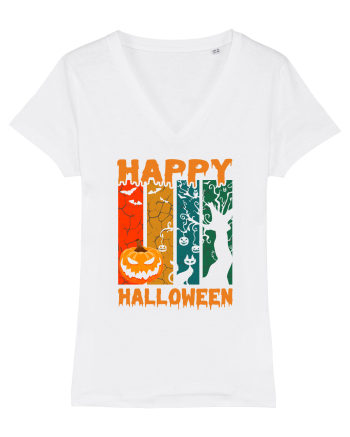 Pumpkin Happy Halloween White