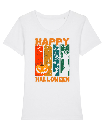 Pumpkin Happy Halloween White