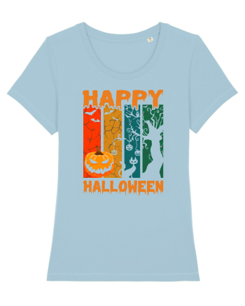 Pumpkin Happy Halloween Sky Blue