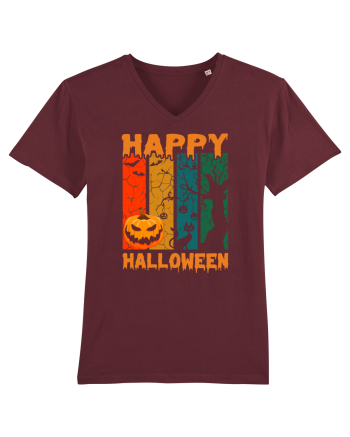 Pumpkin Happy Halloween Burgundy
