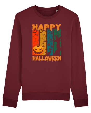 Pumpkin Happy Halloween Burgundy