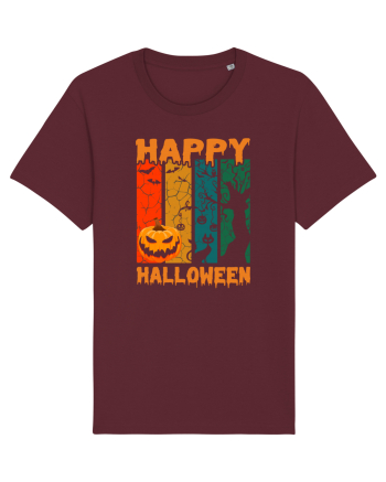 Pumpkin Happy Halloween Burgundy