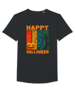 Pumpkin Happy Halloween Tricou mânecă scurtă guler larg Bărbat Skater