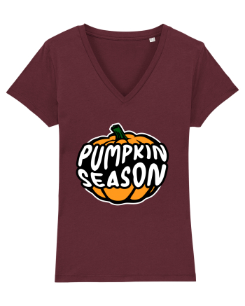 Pumpkin Season Halloween Burgundy