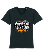 Pumpkin Season Halloween Tricou mânecă scurtă guler V Bărbat Presenter