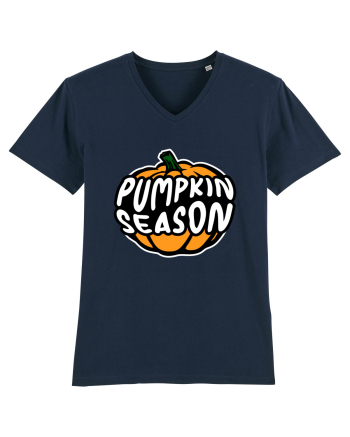 Pumpkin Season Halloween French Navy