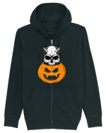 Pumpkin Skull Halloween Hanorac cu fermoar Unisex Connector