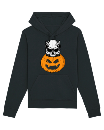 Pumpkin Skull Halloween Black