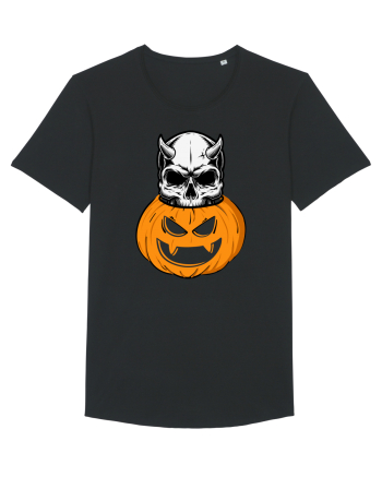 Pumpkin Skull Halloween Black