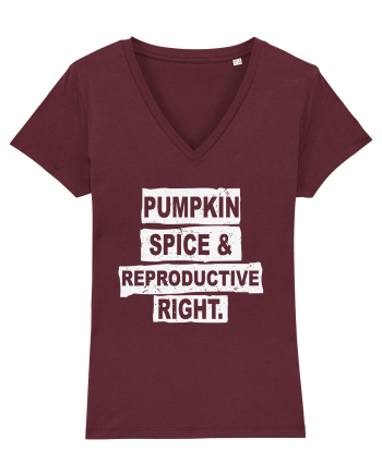 Pumpkin Spice Reproductive Rights Burgundy