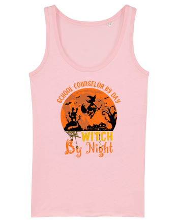 School Counselor By Day Witch By Night Cotton Pink