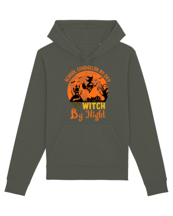 School Counselor By Day Witch By Night Khaki
