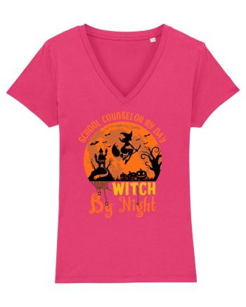 School Counselor By Day Witch By Night Raspberry