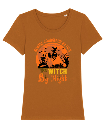 School Counselor By Day Witch By Night Roasted Orange