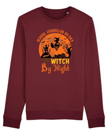 School Counselor By Day Witch By Night Burgundy