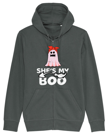 She's My Boo Cute Halloween Funny Ghost Anthracite