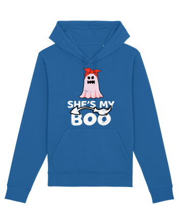 She's My Boo Cute Halloween Funny Ghost Royal Blue