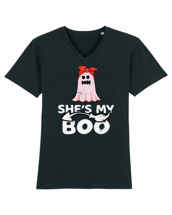 She's My Boo Cute Halloween Funny Ghost Black