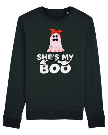She's My Boo Cute Halloween Funny Ghost Black
