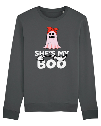 She's My Boo Cute Halloween Funny Ghost Anthracite