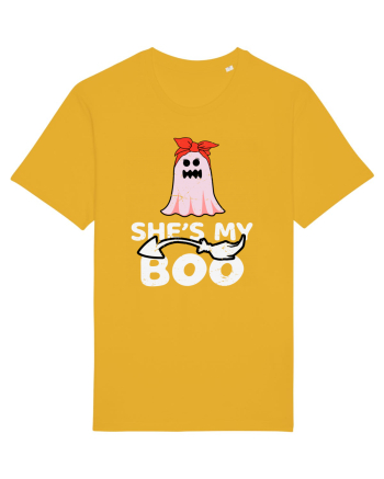 She's My Boo Cute Halloween Funny Ghost Spectra Yellow