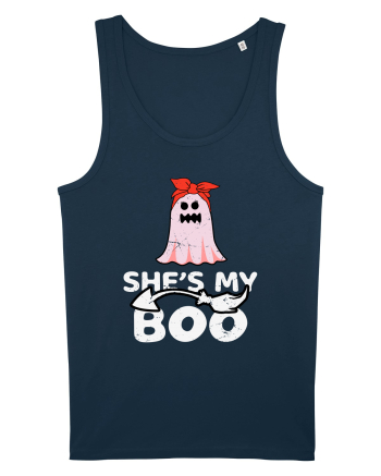 She's My Boo Cute Halloween Funny Ghost Navy