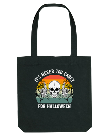 Skull It's Never Too Early for Halloween Black