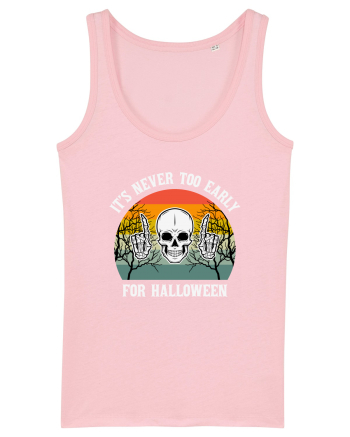 Skull It's Never Too Early for Halloween Cotton Pink