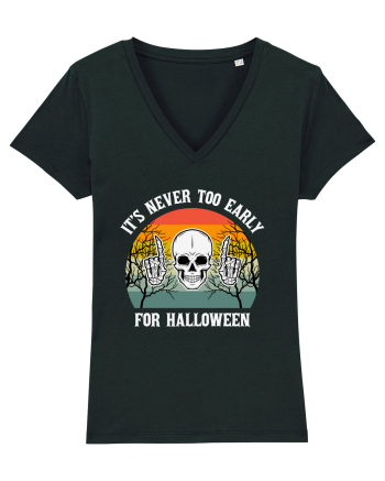 Skull It's Never Too Early for Halloween Black